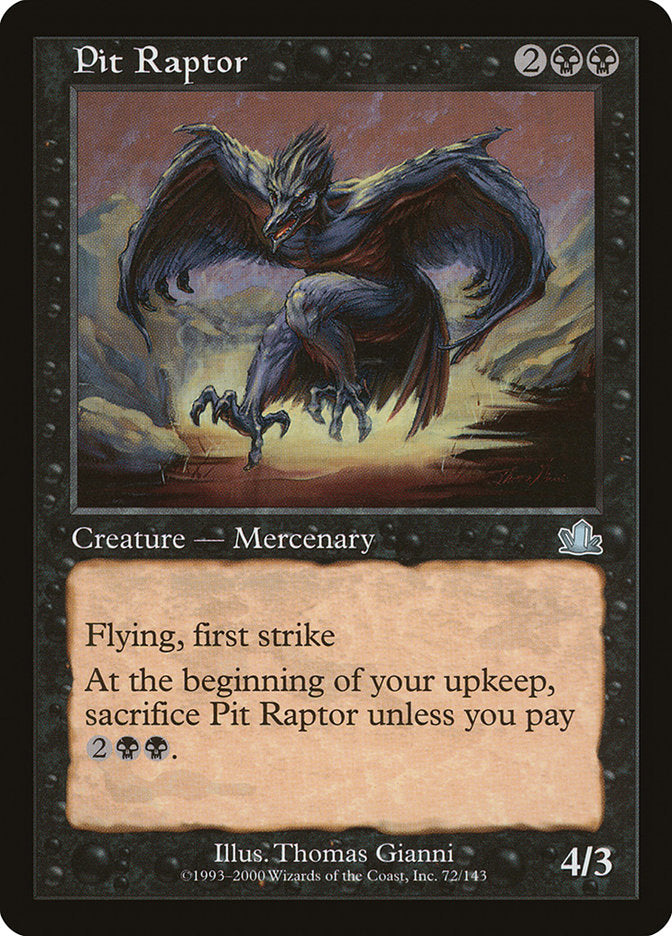 mtg raptor cards Pit Raptor [Prophecy]