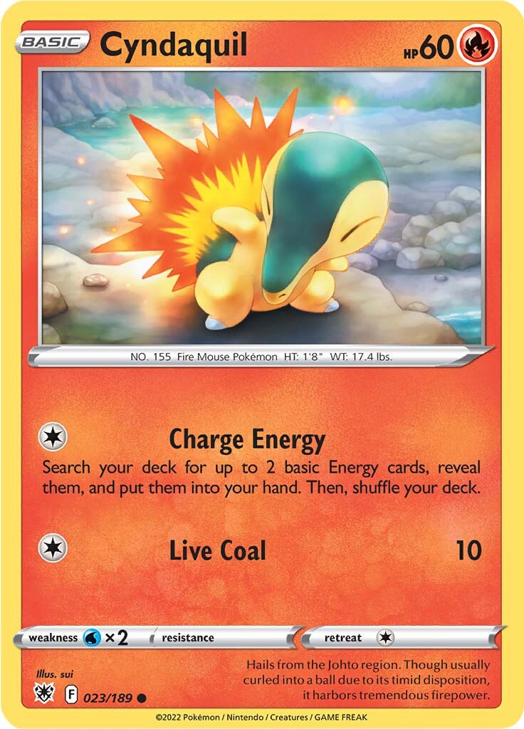 Cyndaquil (023/189) [Sword & Shield: Astral Radiance]