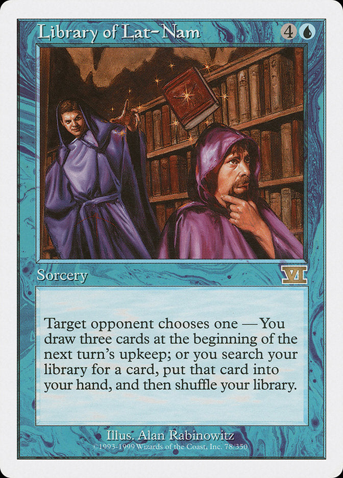 wizards mtg card search Library of Lat-Nam [Classic Sixth Edition]