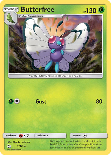 Butterfree (3/68) [Sun & Moon: Hidden Fates]