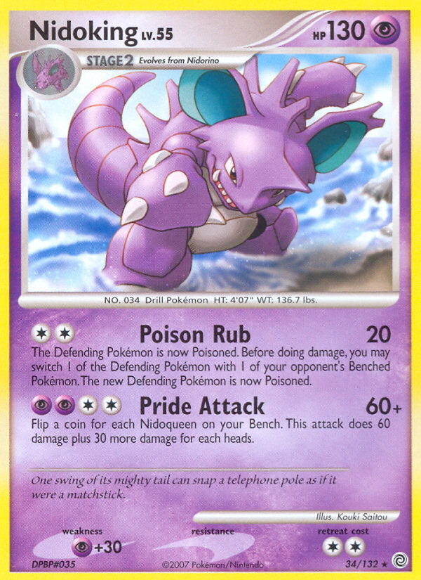 Nidoking (34/132) [Diamond & Pearl: Secret Wonders]