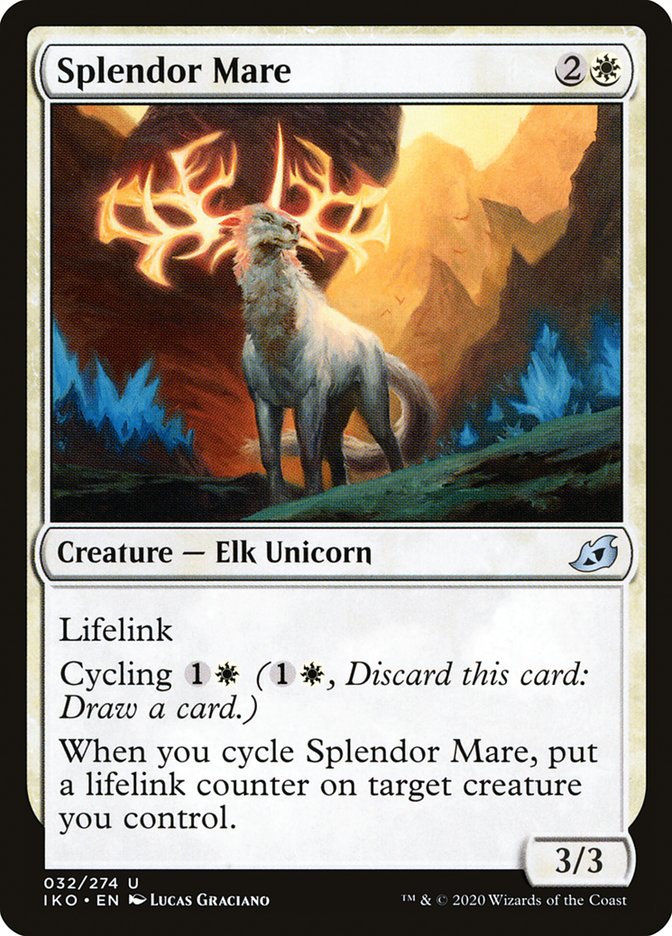 cards with cycling mtg Splendor Mare [Ikoria: Lair of Behemoths]