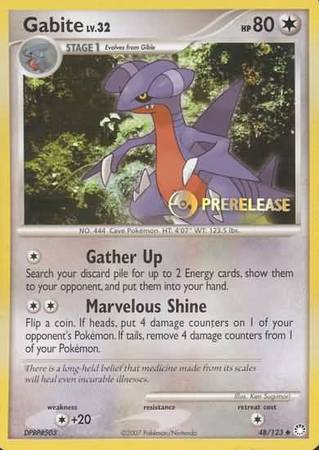 Gabite (48/123) (Prerelease Promo) [Diamond & Pearl: Black Star Promos]