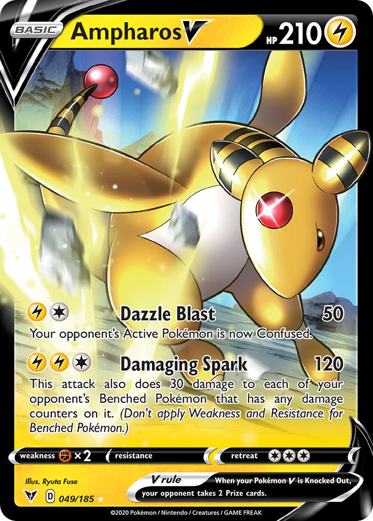 Ampharos V (049/185) [Sword & Shield: Vivid Voltage]