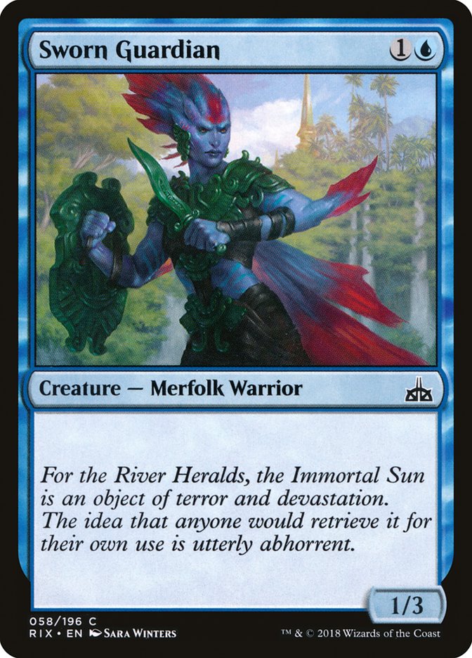 mtg rivals of ixalan cards Sworn Guardian [Rivals of Ixalan]