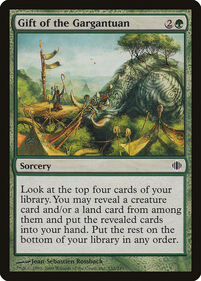 mtg shards of alara cards Gift of the Gargantuan [Shards of Alara]