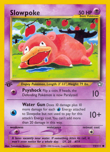 Slowpoke (73/111) [Neo Genesis 1st Edition]