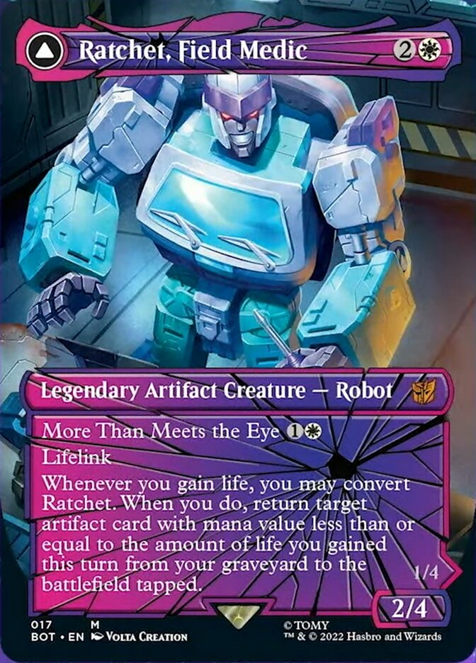 Ratchet, Field Medic // Ratchet, Rescue Racer (Shattered Glass) [Trans