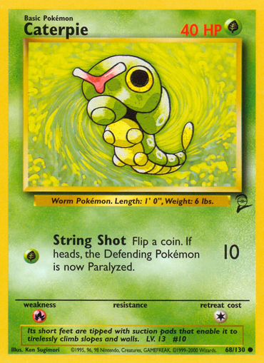 Caterpie (68/130) [Base Set 2]