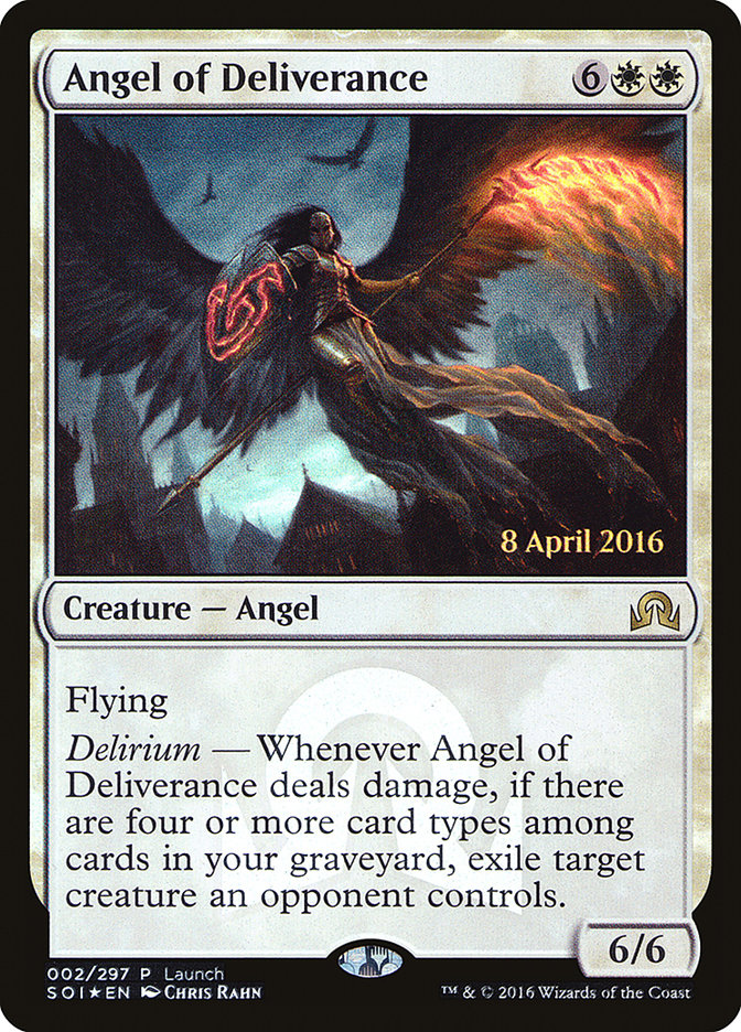 mtg card prices shadows over innistrad Angel of Deliverance (Launch) [Shadows over Innistrad Promos]