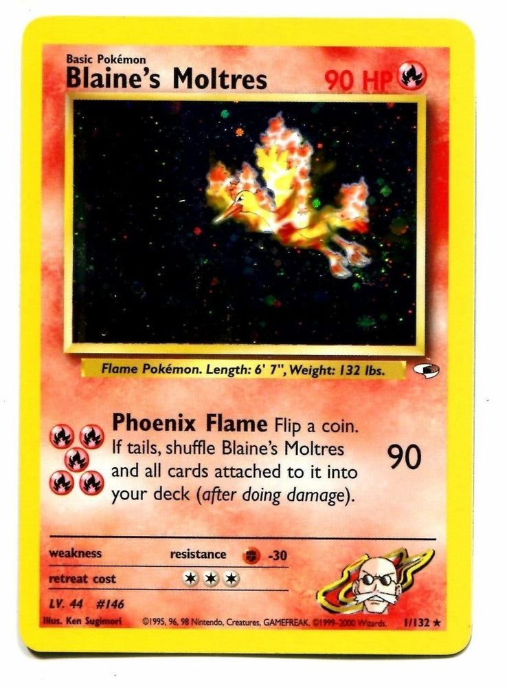 blaine's moltres pokemon card value Gym Heroes - - 1/132 If tails Blaine'S Moltres Prices | Blaine'S