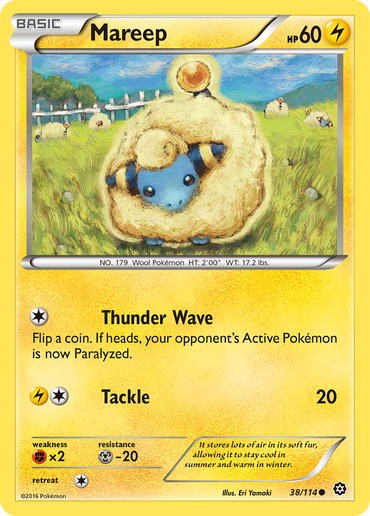 Mareep (38/114) [XY: Steam Siege]