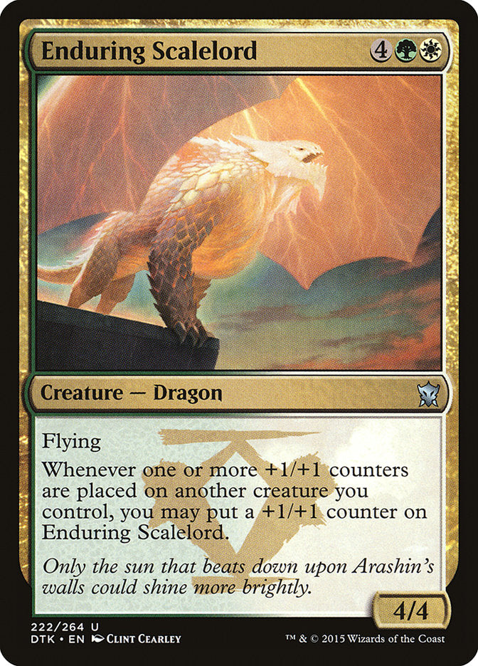 enduring mtg cards Enduring Scalelord [Dragons of Tarkir]