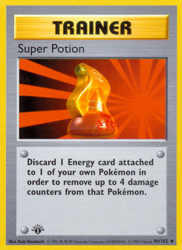 Super Potion (90/102) (Shadowless) [Base Set 1st Edition]