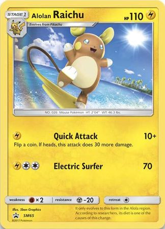 Alolan Raichu (SM65) (Jumbo Card) [Sun & Moon: Black Star Promos]