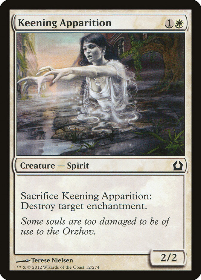 mtg cards that destroy enchantments Keening Apparition [Return to Ravnica]