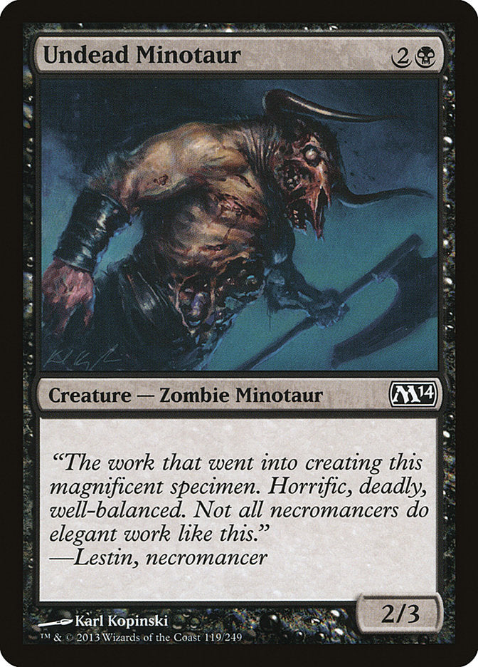 minotaur mtg cards Undead Minotaur [Magic 2014]