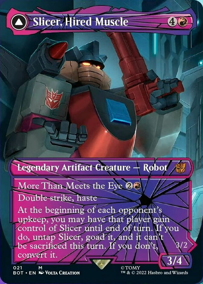 Slicer, Hired Muscle // Slicer, High-Speed Antagonist (Shattered Glass