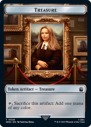 Soldier // Treasure (0028) Double-Sided Token [Doctor Who Tokens]