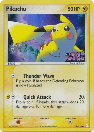 Pikachu (78/110) (Stamped) [EX: Holon Phantoms]