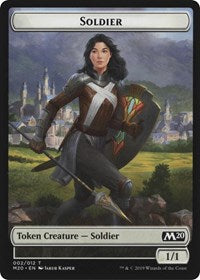 Soldier // Zombie Double-Sided Token [Game Night 2019 Tokens]
