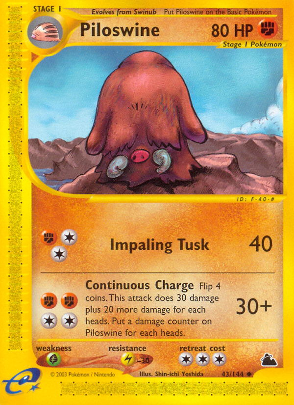 Piloswine (43/144) [Skyridge]