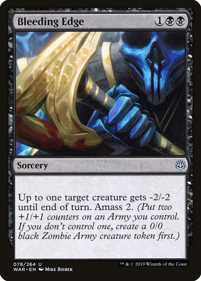 mtg war of the spark black cards Bleeding Edge [War of the Spark]