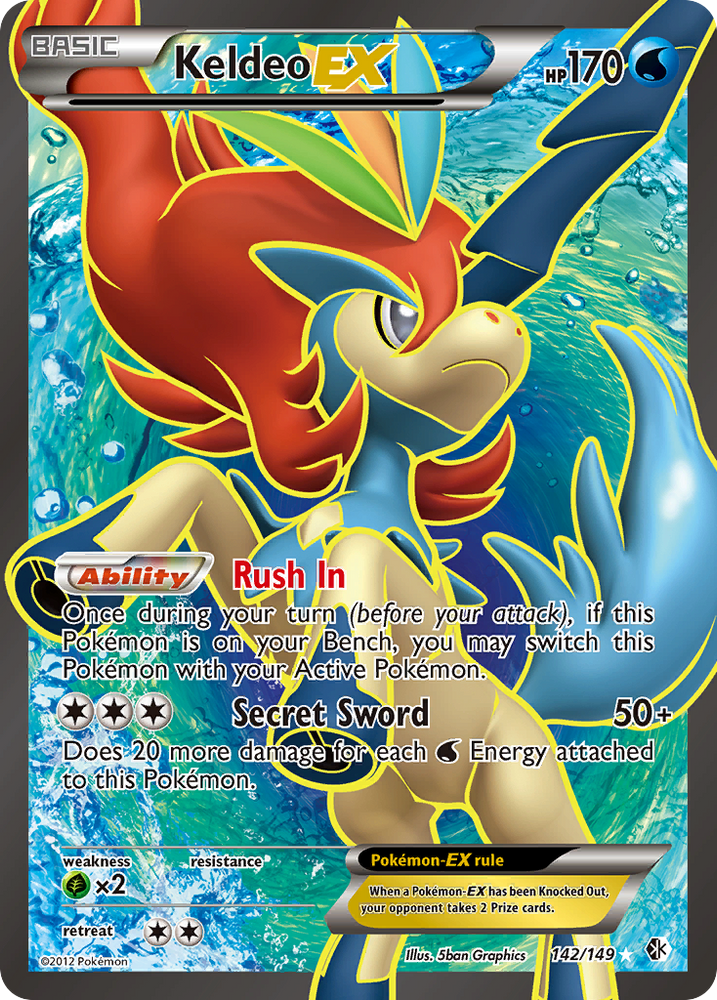 Keldeo EX (142/149) [Black & White: Boundaries Crossed]