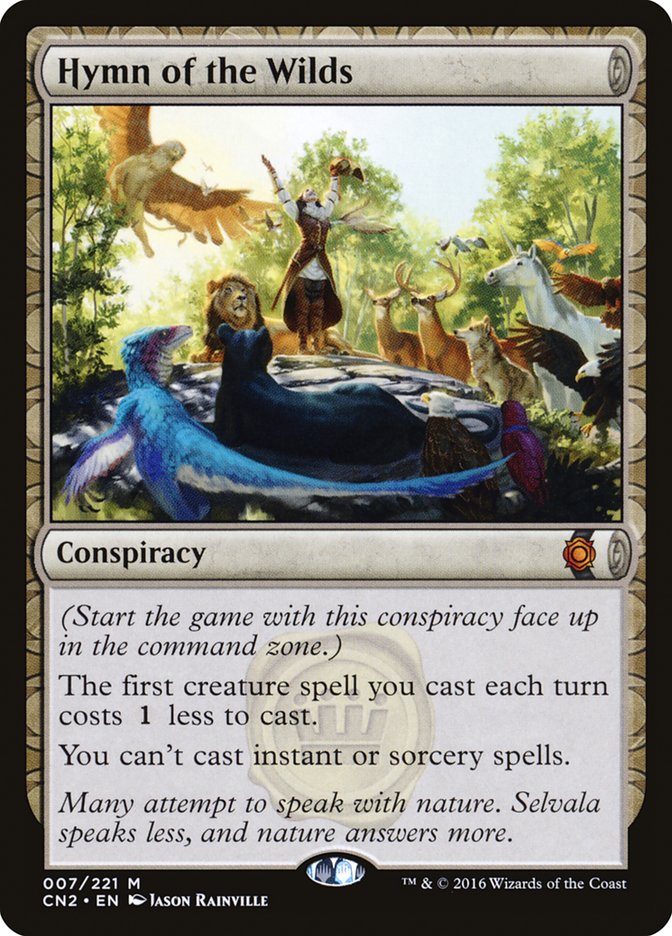 conspiracy cards mtg Hymn of the Wilds [Conspiracy: Take the Crown]