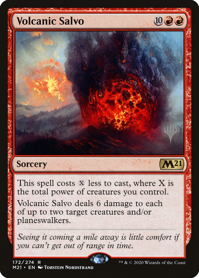 Volcanic Salvo (Promo Pack) [Core Set 2021 Promos]