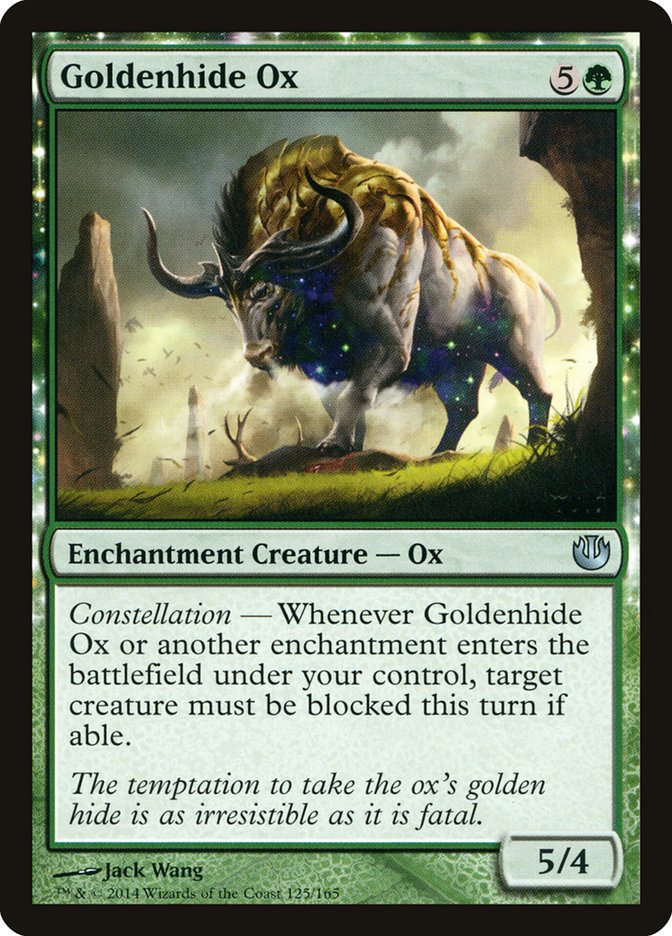 mtg journey into nyx cards Goldenhide Ox [Journey into Nyx]