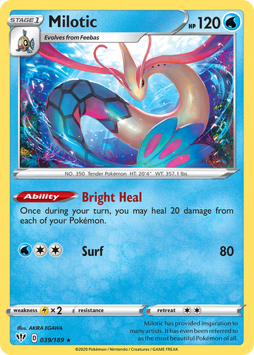 Milotic (039/189) [Sword & Shield: Darkness Ablaze]