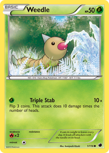 Weedle (1/116) [Black & White: Plasma Freeze]