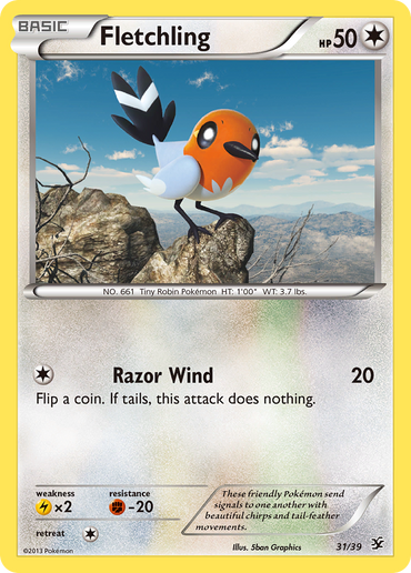 Fletchling (31/39) [XY: Kalos Starter Set]