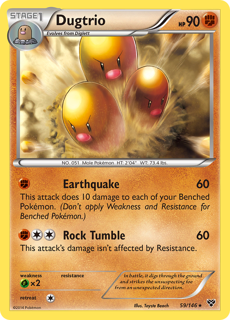 Dugtrio (59/146) [XY: Base Set]