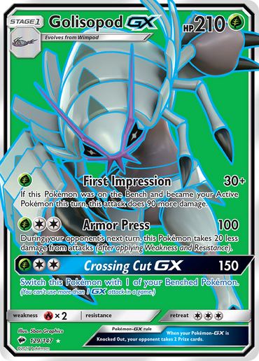 Golisopod GX (129/147) [Sun & Moon: Burning Shadows]