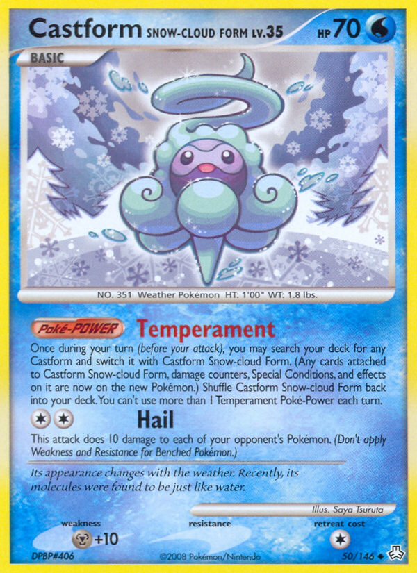 Castform Snow-cloud Form (50/146) [Diamond & Pearl: Legends Awakened]