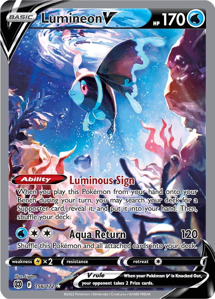 Lumineon V (156/172) [Sword & Shield: Brilliant Stars]