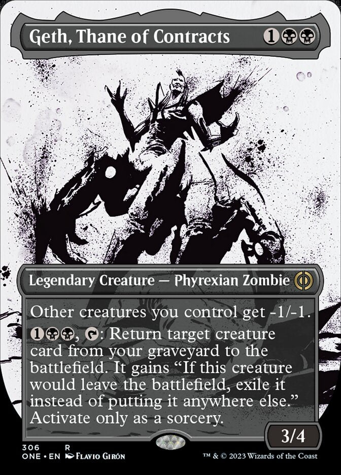 Geth, Thane of Contracts (Borderless Ichor) [Phyrexia: All Will Be One Geth, Thane of Contracts (Borderless Ichor) [Phyrexia: All Will Be One