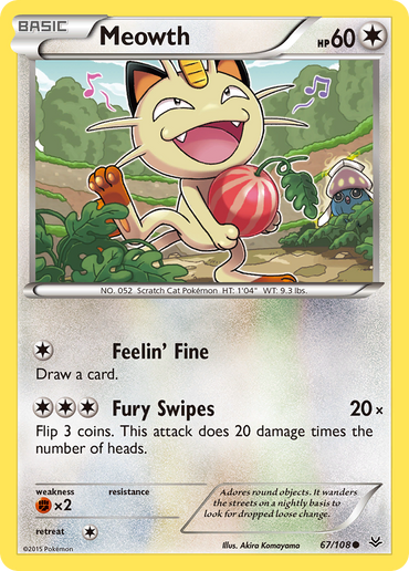 Meowth (67/108) [XY: Roaring Skies]