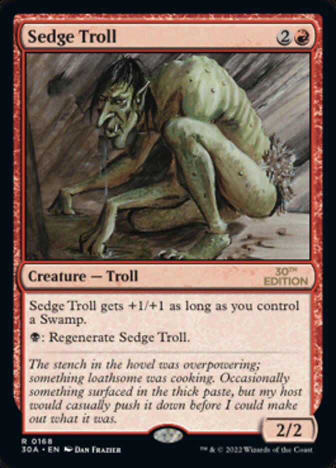 troll mtg cards Sedge Troll [30th Anniversary Edition]