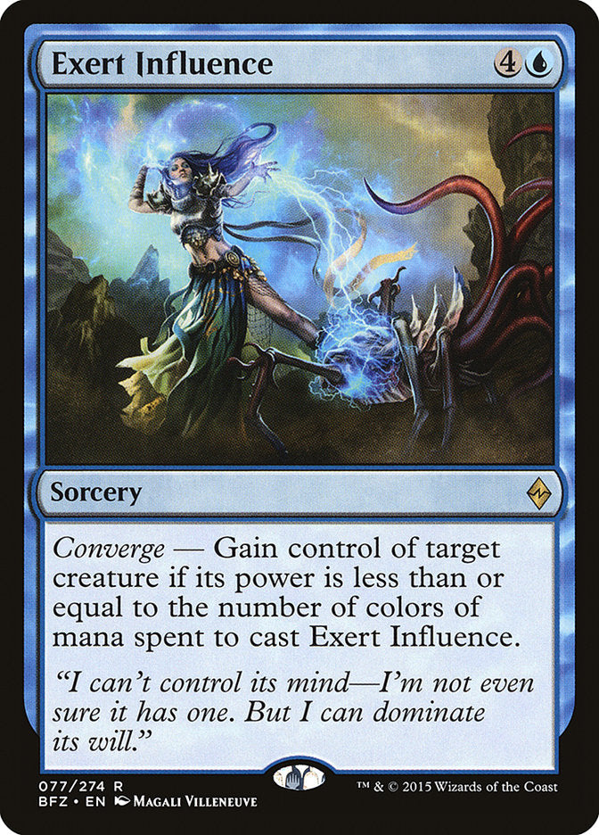 mtg battle for zendikar cards Exert Influence [Battle for Zendikar]
