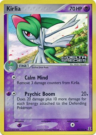 Kirlia (47/113) (Stamped) [EX: Delta Species]