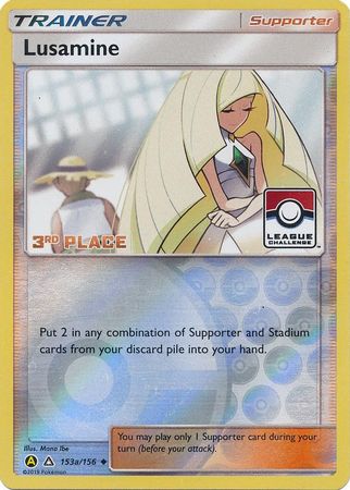 Lusamine (153a/156) (League Challenge Alt Art 3rd Place) [Sun & Moon: Ultra Prism]