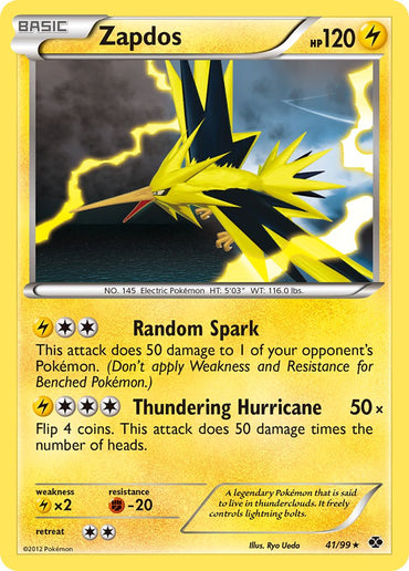 Zapdos (41/99) (Blister Exclusive) [Black & White: Next Destinies]