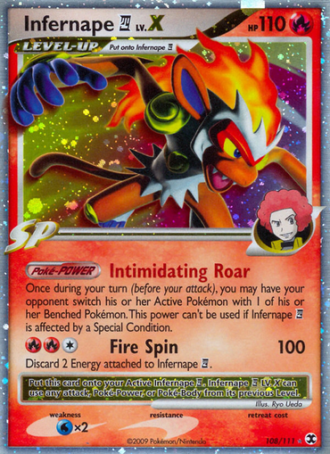 Infernape LV.X (108/111) [Platinum: Rising Rivals]