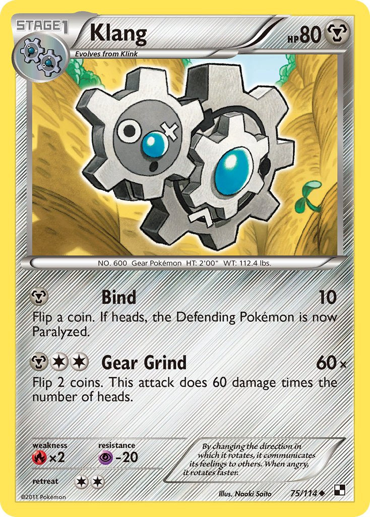 Klang (75/114) (Cracked Ice Holo) (Blister Exclusive) [Black & White: Base Set]