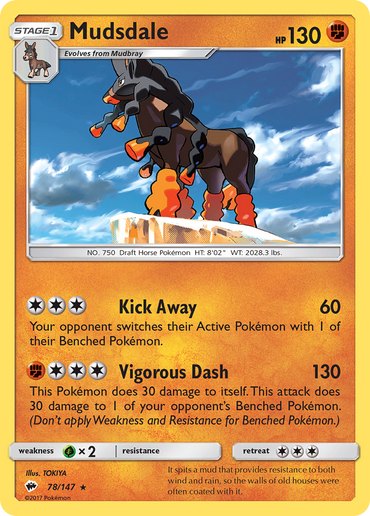 Mudsdale (78/147) [Sun & Moon: Burning Shadows]