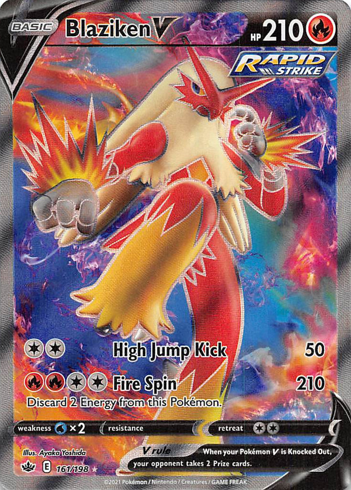 Blaziken V (161/198) [Sword & Shield: Chilling Reign]